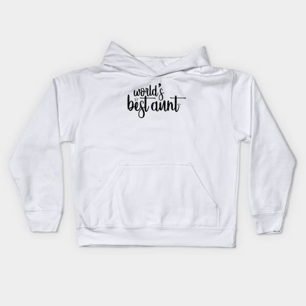 World's Best Aunt Kids Hoodie by Marija154